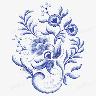 绣花图案PNG图片素材免费下载