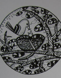 2009年江南大学设计基础(图案)优秀试卷 美术高考图库中的灵感与启示